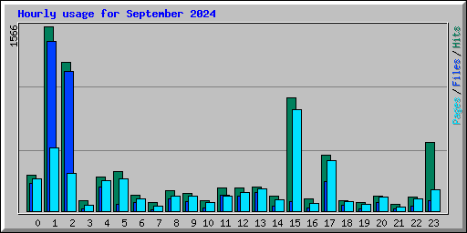 Hourly usage for September 2024